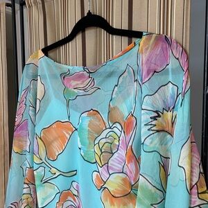 Dana Buchanan silk poncho